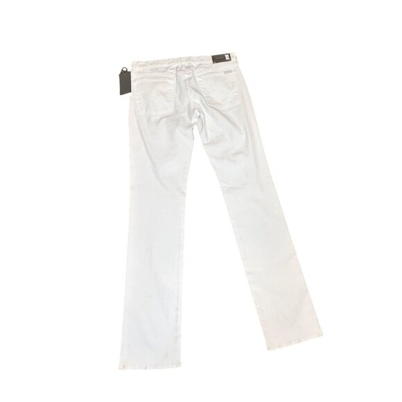 7 For All Mankind Straight Leg Jeans Clean White 31 NWT - Picture 3 of 7